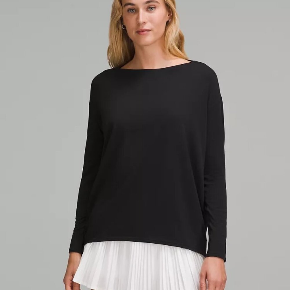 Lululemon Back in Action Long Sleeve Shirt.